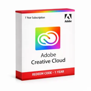 Adobe Creative Cloud All Apps 1 Year Redeem Code licencia digital para Windows y Mac
